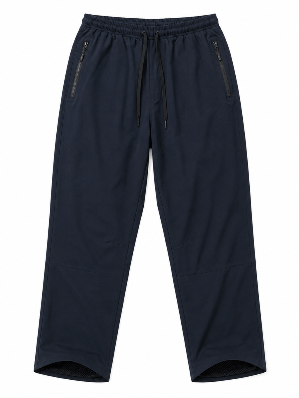 Pantalón deportivo recto hombre azul marino detalle de malla interna