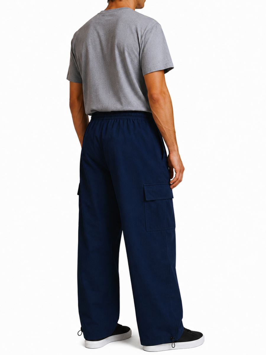 Pantalón Cargo Oversized Tela Nova — Hombre | ENKI