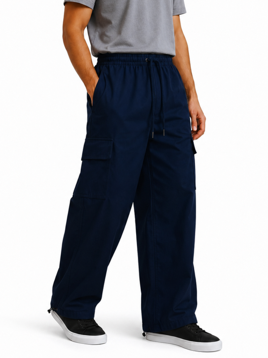 Pantalón Cargo Oversized Tela Nova — Hombre | ENKI