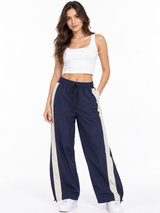 Pack x3 Pantalón Aura Oversized Mujer | Tela Mojada Azul Marino, Negro y Gris 2