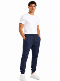 Pantalón Jogger Hombre Azul Navy Franela