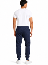 Pantalón Jogger Hombre Azul Navy Franela 2