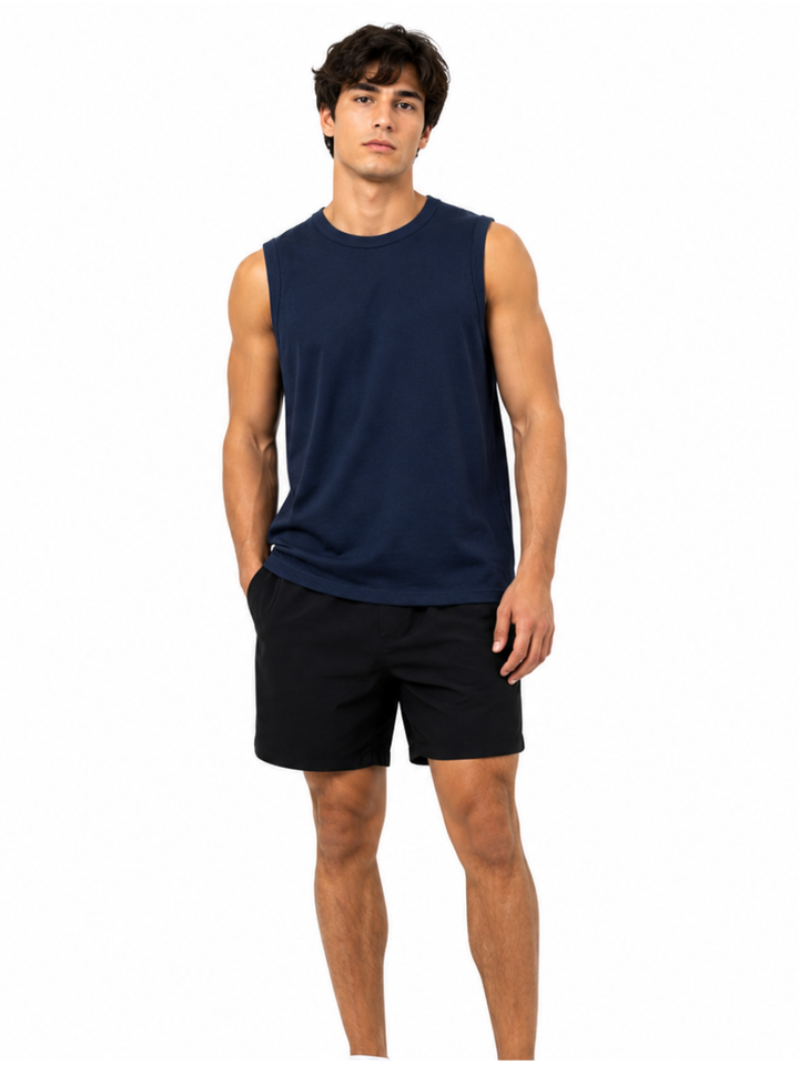 Polo Manga Cero Jersey Azul Navy — Tela Jersey | Hombre | ENKI