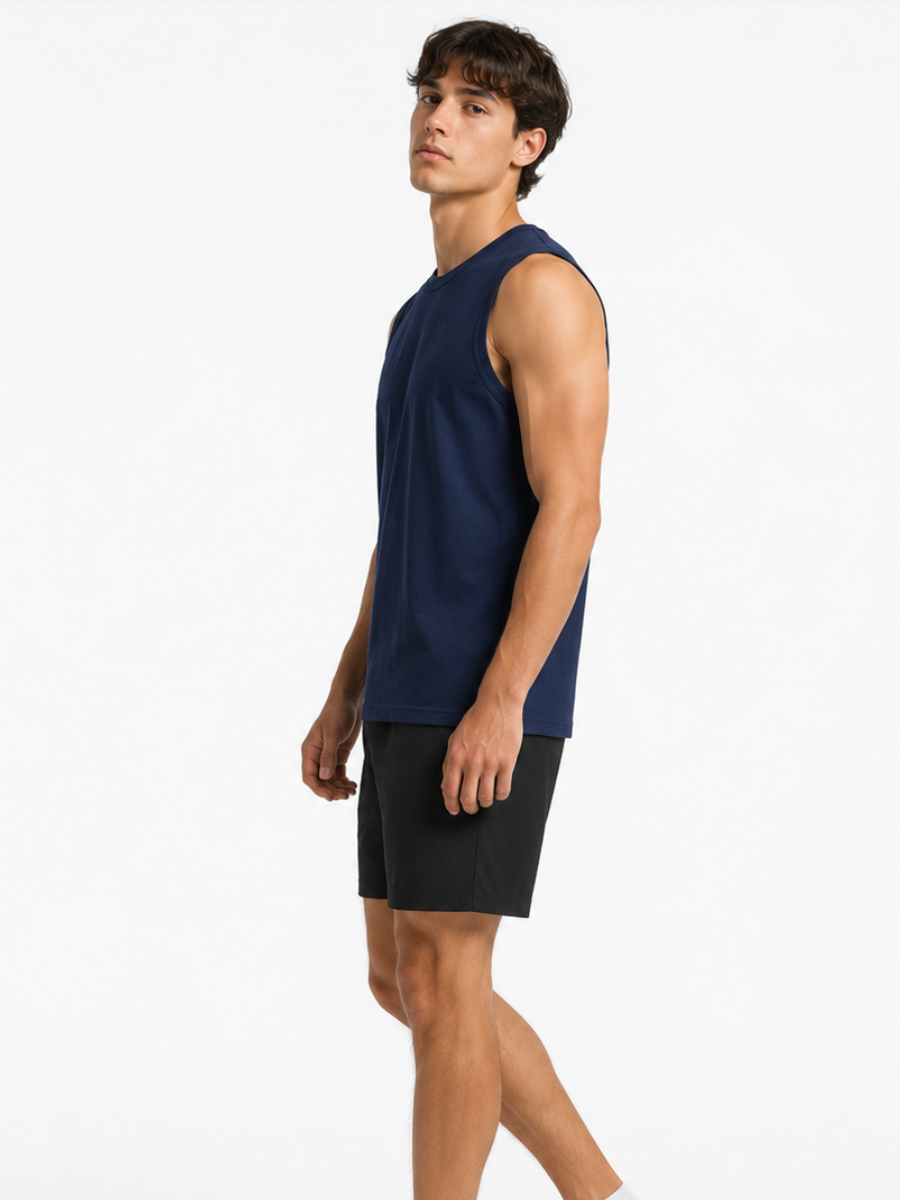 Polo Manga Cero Jersey Azul Navy — Tela Jersey | Hombre | ENKI