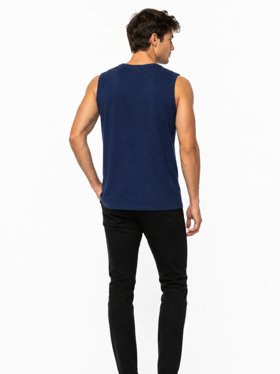 Polo Manga Cero Jersey Azul Navy — Tela Jersey | Hombre | ENKI