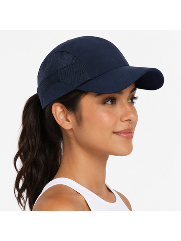 Gorra Deportiva Tazlam con Malla Azul Marino — Tela Tazlam | Mujer | ENKI