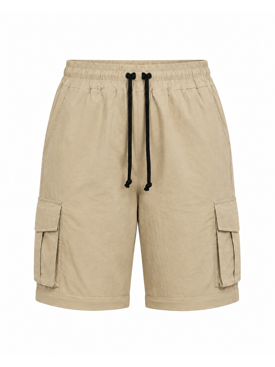 Pantalón Cargo Convertible Tela Mojada Mujer Pack x2 | Beige y Hueso | Parachute Fit