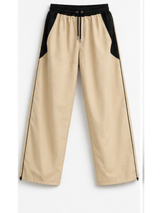 Pantalón Oversized Bicolor Beige/Negro para Mujer - Pantalón Oversized Bicolor Mujer | ENKI 5