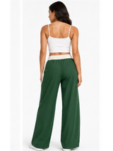 Pantalón Deportivo Mujer Verde Bicolor Oversized - Tela Nova | ENKI 4