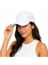 Gorra Deportiva Tazlam con Malla Blanco — Tela Tazlam | Mujer | ENKI 7