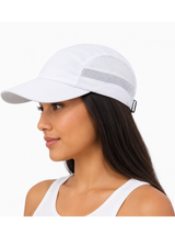 Gorra Deportiva Tazlam con Malla Blanco — Tela Tazlam | Mujer | ENKI 5