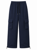 Pantalón Cargo Oversized Azul Marino — Tela Nova | Mujer | ENKI - ENKI ModaStyle