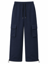 Pantalón Cargo Oversized Mujer Azul Marino - Estilo y Comodidad | Tela Nova | ENKI 5