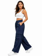 Pantalón Cargo Oversized Azul Marino — Tela Nova | Mujer | ENKI - ENKI ModaStyle