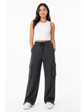 Pantalón Cargo Oversized Gris Carbón Mujer | Tela Nova - ENKI ModaStyle