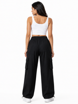 Pantalón Cargo Mujer Negro Oversized | Tela Nova 3