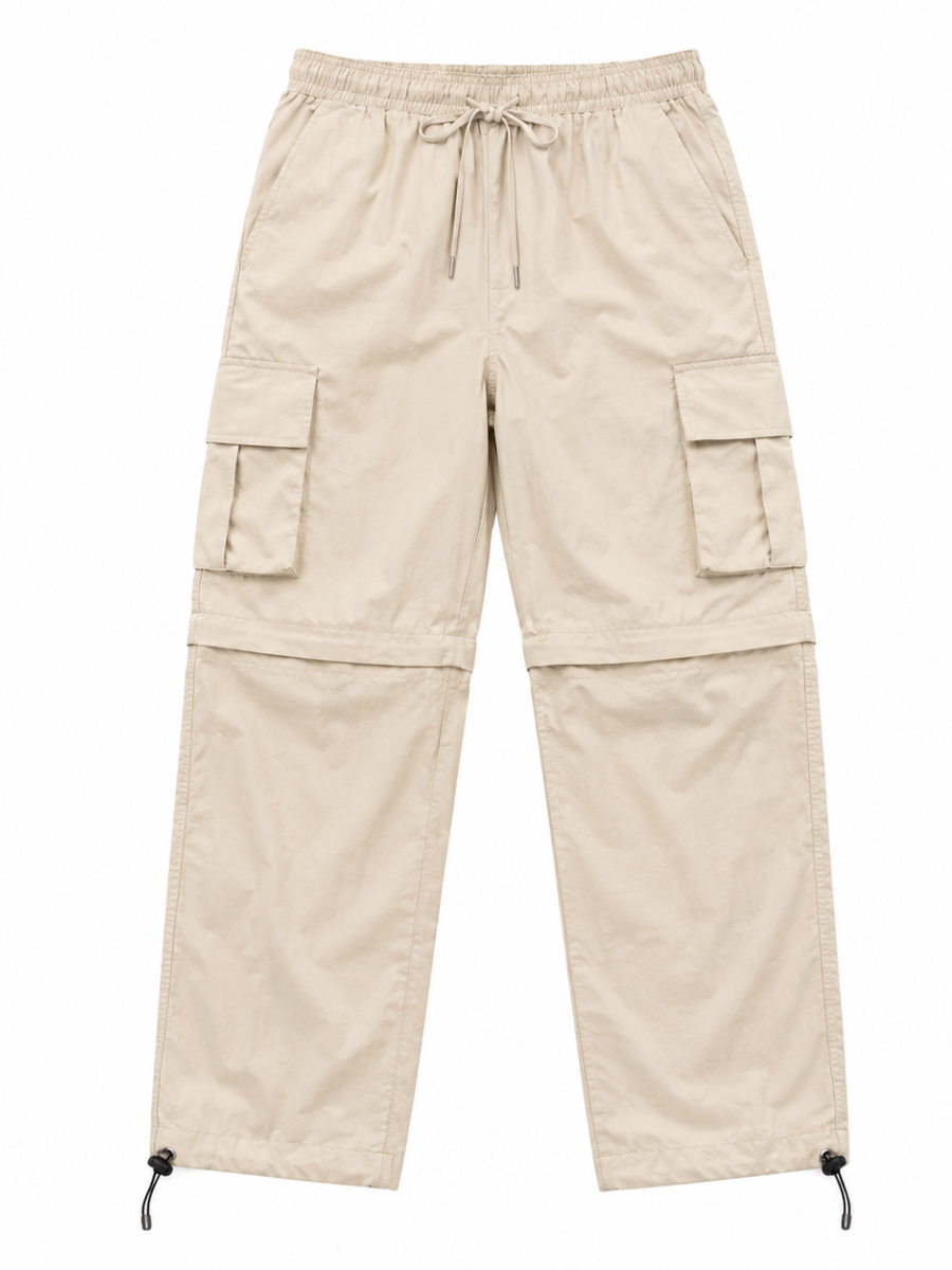 Pantalón Cargo Convertible Hueso — Tela Mojada | Mujer | ENKI - ENKI ModaStyle