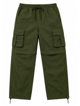 Pantalón Cargo Convertible Tela Mojada Mujer Pack x2 | Negro y Verde Militar | Parachute Fit 5
