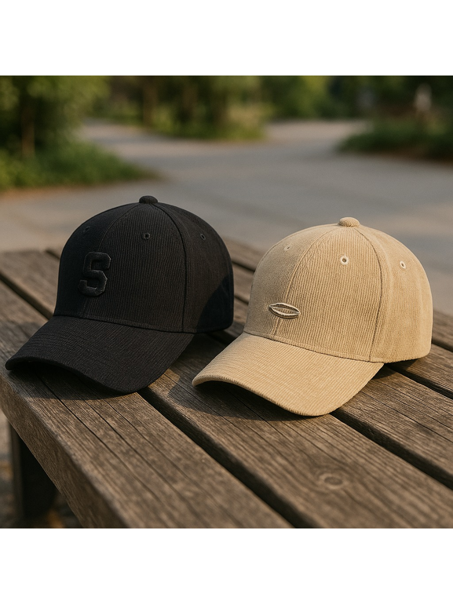 Gorra Corduroy Negro — Corduroy | Hombre | ENKI