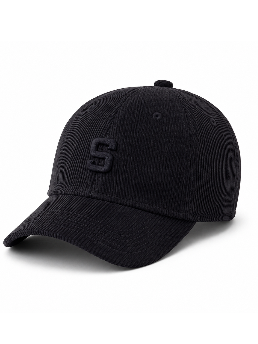 Gorra Corduroy Negro — Corduroy | Mujer | ENKI