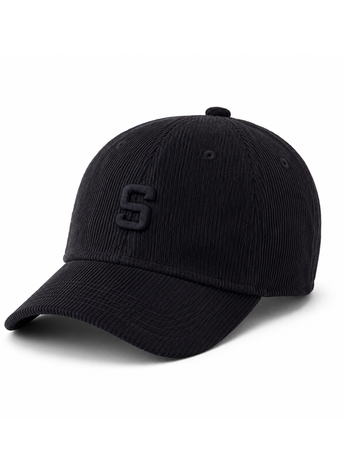 Gorra Corduroy Negro — Corduroy | Mujer | ENKI