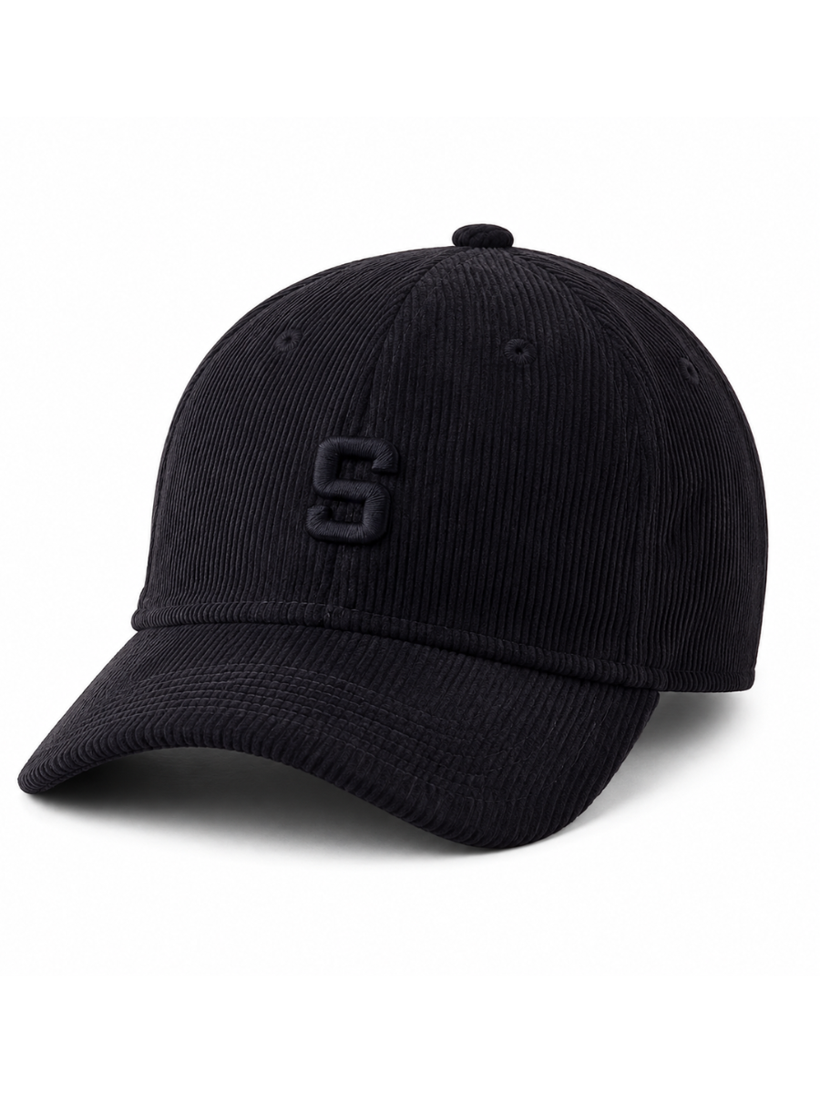 Gorra Corduroy Negro — Corduroy | Mujer | ENKI