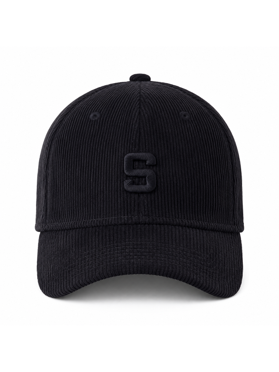 Gorra Corduroy Negro — Corduroy | Mujer | ENKI