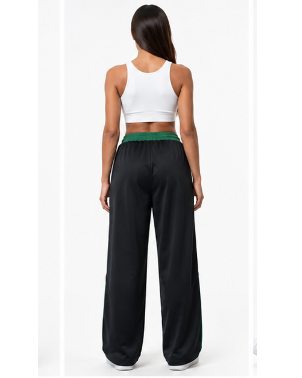 Pantalón Deportivo Oversized Negro Mujer | Tela Nova - ENKI ModaStyle