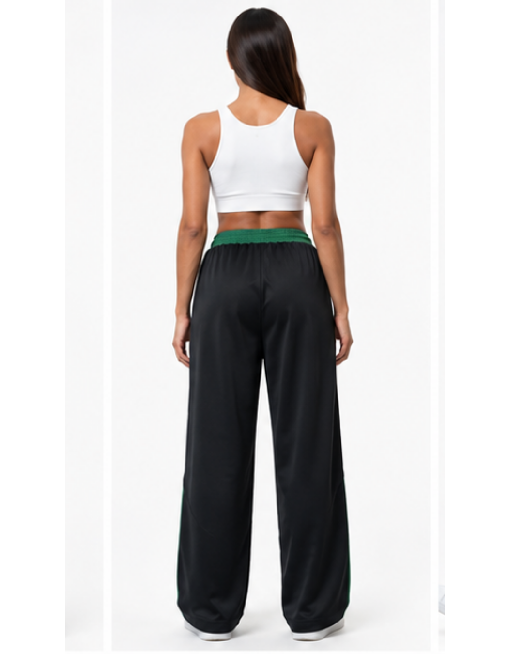 Pantalón Deportivo Oversized Negro Mujer | Tela Nova - ENKI ModaStyle