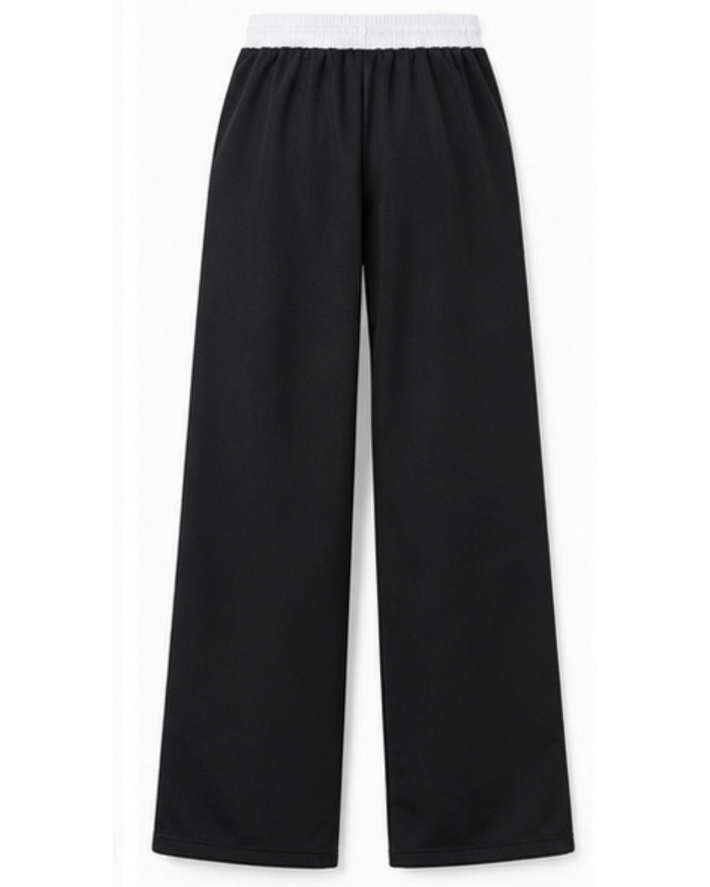 Pantalón Deportivo Oversized Negro con Franjas Blancas — Tela Nova | Mujer | ENKI - ENKI ModaStyle