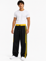 Pantalón Deportivo Oversized Negro Amarillo — Tela Nova | Hombre | ENKI 2