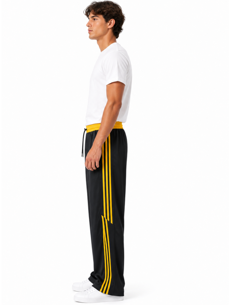 Pantalón Deportivo Oversized Negro — Tela Nova | Hombre | ENKI