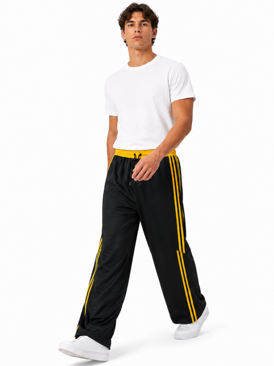 Pantalón Deportivo Oversized Negro — Tela Nova | Hombre | ENKI