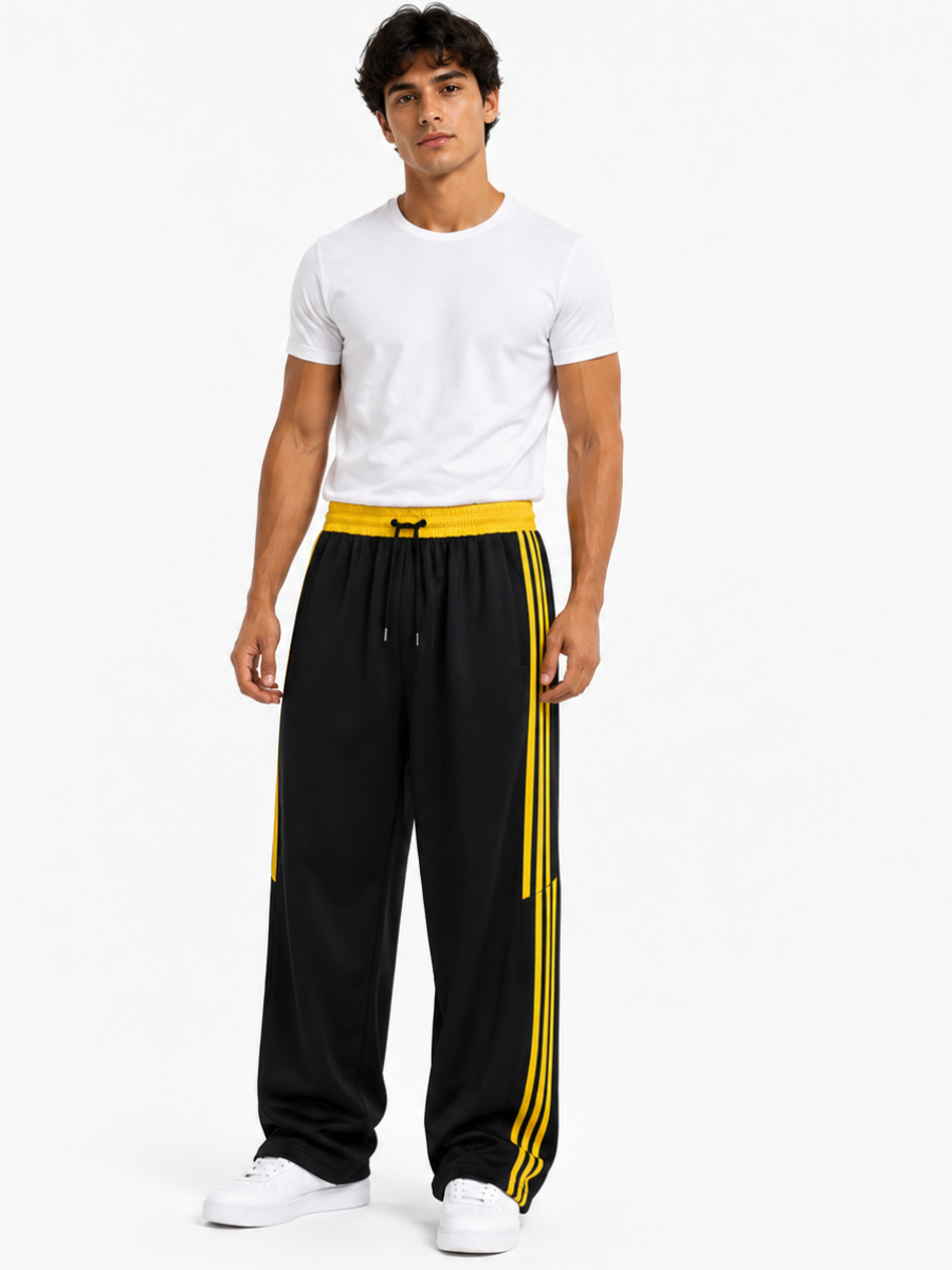 Pantalón Deportivo Oversized Negro — Tela Nova | Hombre | ENKI