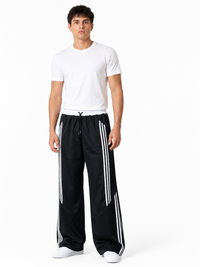 Pantalón Deportivo Oversized Negro — Tela Nova | Hombre | ENKI