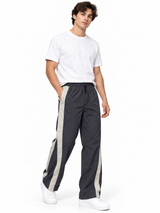 Pack x2 Pantalón Edge Line Baggy Tela Mojada para Hombre | Gris y Azul 2