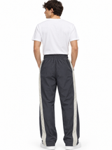 Pack x2 Pantalón Edge Line Baggy Tela Mojada para Hombre | Negro y Gris 5