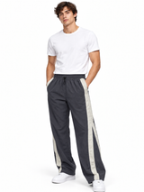 Pack x2 Pantalón Edge Line Baggy Tela Mojada para Hombre | Negro y Gris 4