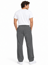 Pantalón French Terry Hombre Gris Oscuro | Recto Cómodo Casual | ENKI 4