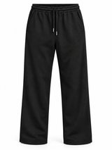 Pantalón French Terry Hombre Negro | Recto Cómodo Casual | ENKI 4