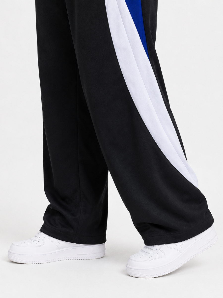 Pantalón Deportivo Wide Leg Hombre Buzo Jogger Ancho con Bolsillos y Cierre Tela Nova Cómodo Casual Urbano