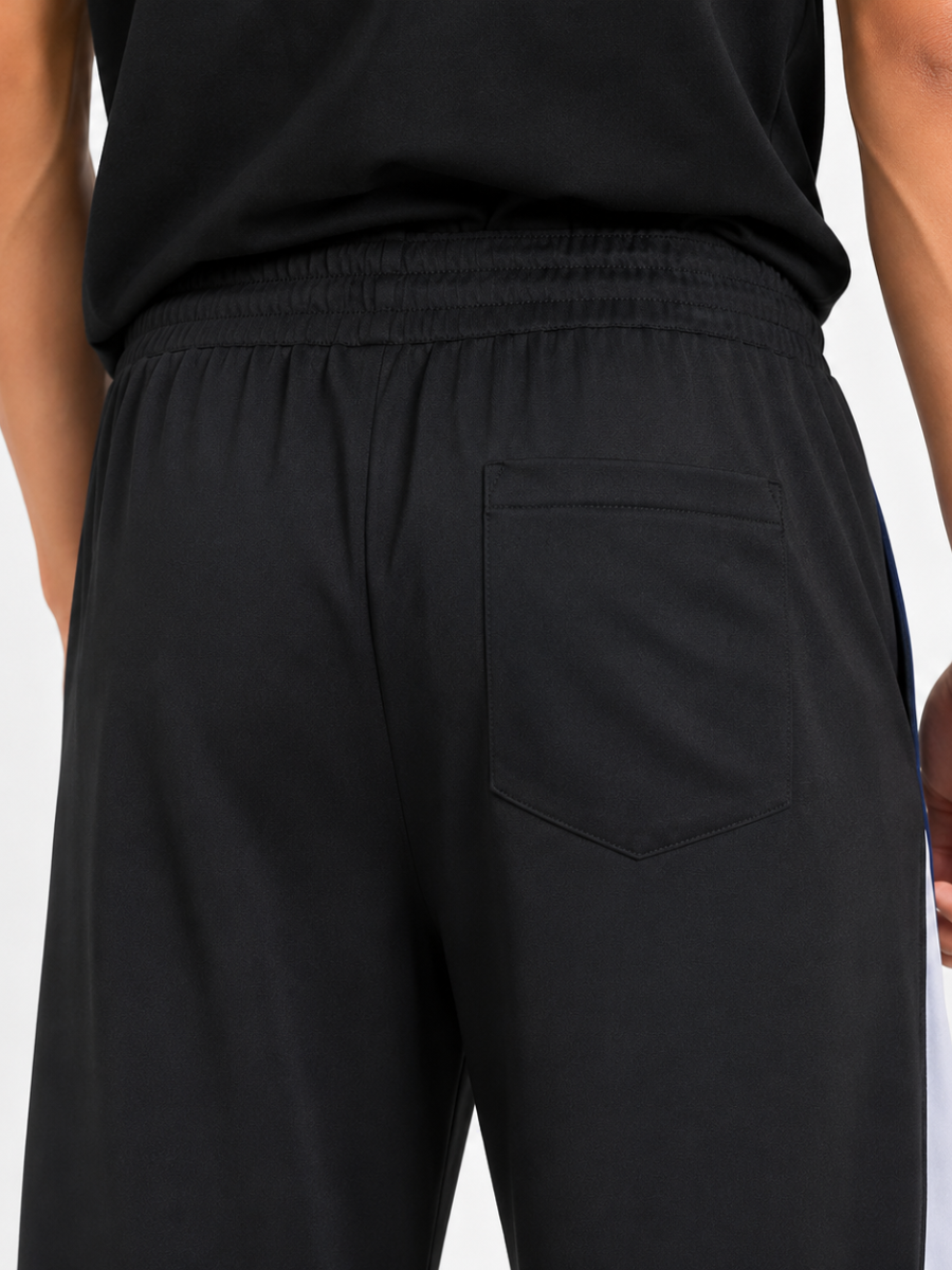 Pantalón Deportivo Wide Leg Hombre Buzo Jogger Ancho con Bolsillos y Cierre Tela Nova Cómodo Casual Urbano