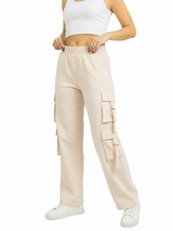 Pantalón Cargo Multi-Bolsillo Stone Stretch — Mujer | ENKI 2