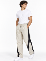 Pantalón Edge Line Baggy para Hombre | Tela Mojada Color Hueso 3