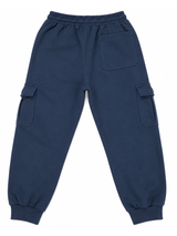 Jogger Cargo Azul Denim — Algodón Franela | Rib en Bota | Hombre | ENKI 5