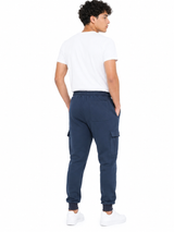 Jogger Cargo Azul Denim — Algodón Franela | Rib en Bota | Hombre | ENKI 2