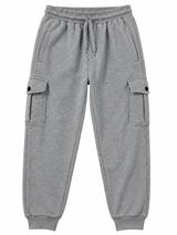 Jogger Cargo Gris — Algodón Franela | Rib en Bota | Hombre | ENKI 4