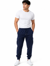 Jogger Cargo Azul Marino — Algodón Franela | Hombre | ENKI 6