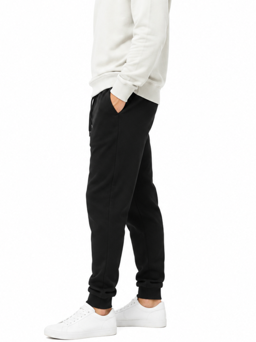 Jogger French Terry Negro — Algodón 20/1 | Hombre | ENKI