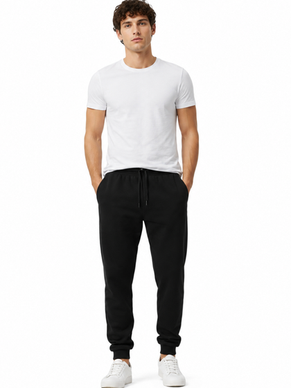 Jogger French Terry Negro — Algodón 20/1 | Hombre | ENKI